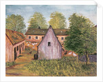 Farm and Farmyard in France, late 19th century (w/c on paper0 by French School