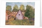 Farm and Farmyard in France, late 19th century (w/c on paper0 by French School
