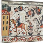 The flight of Napoleon, 1808 by Swedish School