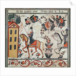 The flight of Napoleon, 1808 by Swedish School