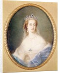 Portrait miniature of the Empress Eugenie, 1860 by Pierre Paul Emmanuel de Pommayrac