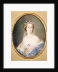 Portrait miniature of the Empress Eugenie, 1860 by Pierre Paul Emmanuel de Pommayrac