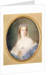 Portrait miniature of the Empress Eugenie, 1860 by Pierre Paul Emmanuel de Pommayrac