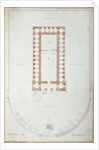 Plan of the Temple of Solomon in Jerusalem, mid 19th century by Andre Lenoir