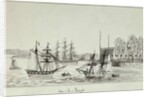 The Battery and Port of New York, 1831 by Gustave de Beaumont