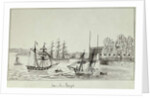 The Battery and Port of New York, 1831 by Gustave de Beaumont