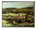 Simon Bolivar and Francisco de Paula Santander travelling to Bogota with the army of the 'Libertador' after the victory of Boyaca, 10th August 1829 by Francisco de Paula Alvarez