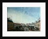 Interior courtyard of the Imperial Stage-coach Service, early 19th century by French School