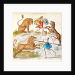 Gladiators fighting with animals by French School