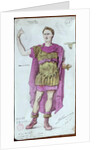 Costume design for Julius Caesar from 'La Mort de Pompee' by Corneille, 1906 by Desire Chaineux