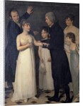 Abbe Roch-Ambroise Cucurron Sicard Teaching Children Sign Language, 1806 by Jerome Martin Langlois