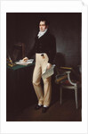 Portrait of a young man holding the 'Journal des Sourds-Muets et Aveugles', c.1830-40 by French School