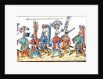 Turkish Janissaries, from a collection of illustrations relating to the court of the Ottoman Sultan, c.1600 by German School