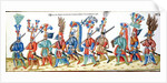 Turkish Janissaries, from a collection of illustrations relating to the court of the Ottoman Sultan, c.1600 by German School
