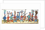 Turkish Janissaries, from a collection of illustrations relating to the court of the Ottoman Sultan, c.1600 by German School