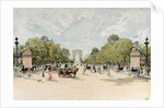 The Avenue des Champs-Elysees, c.1895 by French School