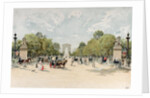 The Avenue des Champs-Elysees, c.1895 by French School