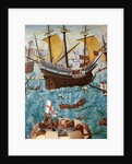 Embarkation of Henry VIII on board the Henry Grace à Dieu in 1520 by Friedrich Bouterwek