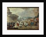 The Translation of the Mortal Remains of Voltaire to the Pantheon in Paris on 10th July 1791 by Louis Jean Francois I Lagrenee