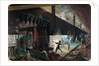 Zinc production at the Vieille Montagne factory, Saone-et-Loire, c.1860 by Ignace Francois Bonhomme