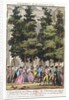 Fermentation at the Palais-Royal on the 10th July 1789 by Jean-Francois Janinet