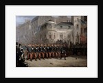 The Return of the Troops to Paris from the Crimea, Boulevard des Italiens, in front of the Hanover Pavilion, December 1855 by Emmanuel Masse