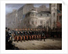 The Return of the Troops to Paris from the Crimea, Boulevard des Italiens, in front of the Hanover Pavilion, December 1855 by Emmanuel Masse