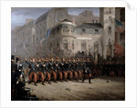 The Return of the Troops to Paris from the Crimea, Boulevard des Italiens, in front of the Hanover Pavilion, December 1855 by Emmanuel Masse