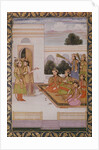 Joseph presented to the wives of Mizr by Zuleika, Potiphar's wife, episode from the popular Persian poem 'Yusuf and Zulaikha' by Jami c.1780 by School Mughal