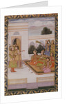 Joseph presented to the wives of Mizr by Zuleika, Potiphar's wife, episode from the popular Persian poem 'Yusuf and Zulaikha' by Jami c.1780 by School Mughal