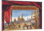 Stage design for Act V of 'La Juive', first performed at the Paris Opera on 23rd February 1835 by French School