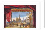 Stage design for Act V of 'La Juive', first performed at the Paris Opera on 23rd February 1835 by French School