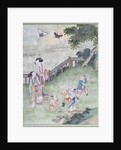 Children playing with kites by School Chinese
