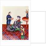 Elegant Chinese lady smelling a flower by School Chinese