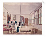 Marie-Therese-Charlotte de Bourbon, Madame Royale, meets her cousins Emperor Francis II of Austria and his wife Maria Teresa in Vienna after her release in 1795 from imprisonment in Paris, c.1796 by French School