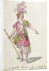 Costume design for a performance in Paris in 1762 of Lully's opera 'Acis et Galatee' by Nicolas Boquet