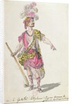 Costume design for a performance in Paris in 1762 of Lully's opera 'Acis et Galatee' by Nicolas Boquet