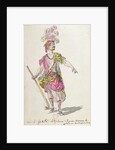 Costume design for a performance in Paris in 1762 of Lully's opera 'Acis et Galatee' by Nicolas Boquet