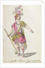Costume design for a performance in Paris in 1762 of Lully's opera 'Acis et Galatee' by Nicolas Boquet