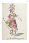 Costume design for a performance in Paris in 1762 of Lully's opera 'Acis et Galatee' by Nicolas Boquet