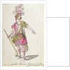 Costume design for a performance in Paris in 1762 of Lully's opera 'Acis et Galatee' by Nicolas Boquet