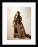 Costume design for the role of Dona Elvire in an 1847 production of 'Don Juan' by Moliere at the Comedie Francaise by Achille Deveria