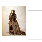 Costume design for the role of Dona Elvire in an 1847 production of 'Don Juan' by Moliere at the Comedie Francaise by Achille Deveria