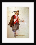 Costume design for the role of Pierrot in an 1847 production of 'Don Juan' by Moliere at the Comedie Francaise by Achille Deveria