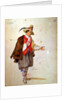 Costume design for the role of Pierrot in an 1847 production of 'Don Juan' by Moliere at the Comedie Francaise by Achille Deveria