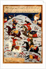 Ms Suppl.Persan 1313 Battle between Goliath and David by Persian School
