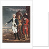 Portrait of the Marquis de La Fayette with an Aide-de-Camp during the American War of Independence by French School