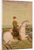 A Mughal Noble on Horseback, c.1700 by School Mughal