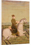 A Mughal Noble on Horseback, c.1700 by School Mughal
