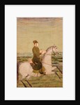 A Mughal Noble on Horseback, c.1700 by School Mughal